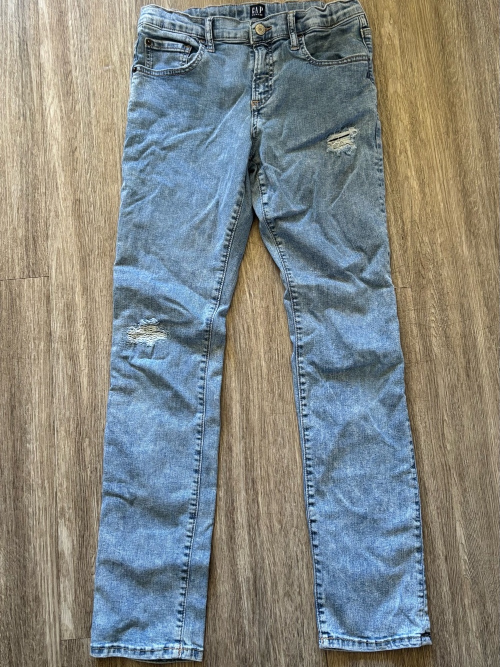 GAP Light Blue Distressed Kids Jeans